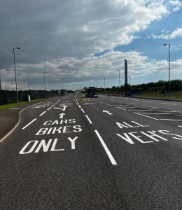 Directions on motorway